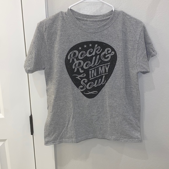 Source Unknown Other - EUC Boys Youth Size L Large Guitar Graphic Tee Screen T- Shirt Short Sleeve Top